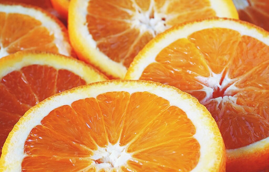 Slices of oranges